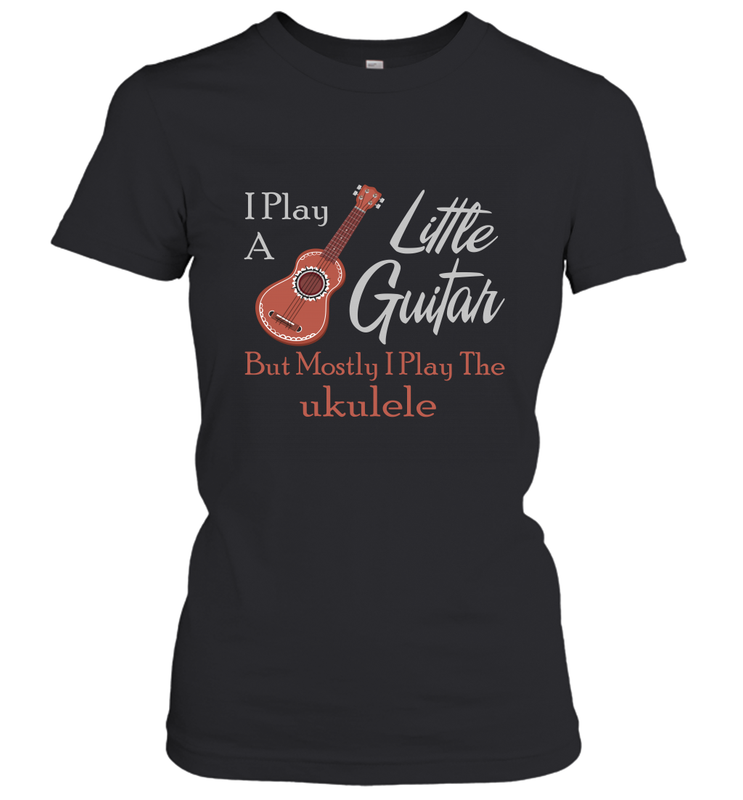 Funny Ukulele Tshirts Musician Little Guitar Women's T-Shirt - Mint Teeshirt