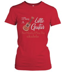 Funny Ukulele Tshirts Musician Little Guitar Women's T-Shirt - Mint Teeshirt