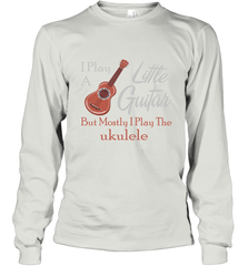 Funny Ukulele Tshirts Musician Little Guitar Long Sleeve T-Shirt - Mint Teeshirt