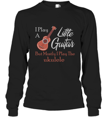 Funny Ukulele Tshirts Musician Little Guitar Long Sleeve T-Shirt - Mint Teeshirt