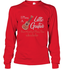 Funny Ukulele Tshirts Musician Little Guitar Long Sleeve T-Shirt - Mint Teeshirt