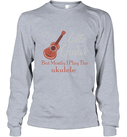 Funny Ukulele Tshirts Musician Little Guitar Long Sleeve T-Shirt - Mint Teeshirt